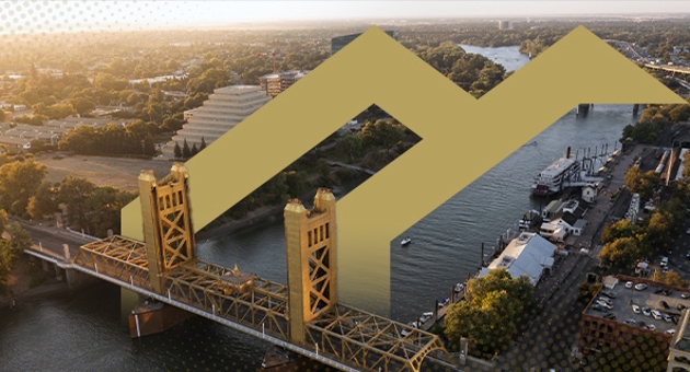 Sacramento bridge and skyline